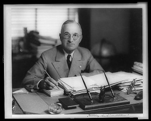 Photo: Harry Truman, the Library of Congress