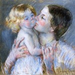  Mary Cassatt, Un beso para la bebé Anne Wikiart.org